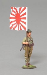 RS054B Japanese Flag Bearer Stood to Attention